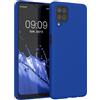 kwmobile Custodia Compatibile con Samsung Galaxy A12 Cover - Back Case per Smartphone in Silicone TPU - Protezione Gommata - blu baltico