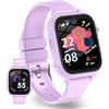 Tzzulsx 4G Smartwatch Bambini GPS, Telefono Orologio Smartwatch Bambini WiFi Videochiamate SOS Voce Chat Sveglia Giochi Impermeabile, Orologio Bambino Cellulare Regali per Ragazza e Ragazzo
