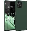 kwmobile Custodia Compatibile con Xiaomi 11 Lite (5G) NE/Mi 11 Lite (5G) Cover - Back Case per Smartphone in Silicone TPU - Protezione Gommata - verde muschio