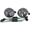 Sxma 17,8 cm nero Daymaker fari LED montaggio rotonda proiettori con H4 H13 adattatore (1 paio) per Wrangler TJ JK