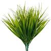BELLE VOUS Set da 6 Piante Artificiali Grano Finto in Plastica - Piante Finte da Esterno/Piante Finte da Interno Design per Casa, Ufficio e Giardino - Piante Decorative Artificiali per Decorazioni