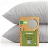 Dreamzie - Federa Cuscino 50x50 cm - Set da 2-100% Cotone Bio - Grigio