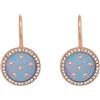 Fossil Merrit JF04938791 - Orecchini da donna in acciaio inox color oro rosa