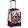 Seven Spider Man Trolley Scuola Big, Rosso e Grigio, Doppio Scomparto, Tasca Porta Borraccia e Crossover System, Zaino Scuola Viaggio