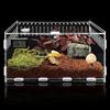 VEGOATY Terrario in Acrilico - 30 x 20 x 15 cm - Mini PC - Trasparente - Per lumache, insetti, scorpioni, leopardi, gechi, granchi eremiti