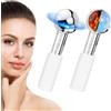 CGBE 2 Pezzi Facial Ice Globes, Globi di Ghiaccio per Viso Occhi e Collo, Massaggio Ice Roller in Acciaio Inossidabile Con Liquido Antigelo all'interno, Riducono il Gonfiore e Le Occhiaie, Bianco