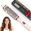 Bopcal Spazzola Termica per Capelli 3 in 1, Thermal Brush Ionico, Spazzola Arricciacapelli 38mm, Volumizzante e Blowout, Dual Voltage, Display LED 120-210 ℃