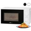 Clatronic MW 791 - Forno a microonde, 700 W, 20 l, timer da 30 minuti con segnale finale, 6 livelli di potenza, illuminazione per camera da letto, bianco