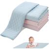 SUNOYA Bambino Fasciatoio, 4 Fasciatoio Neonato, 60 X 70 Cm Traspirante Fasciatoio Portatile Neonato, Impermeabile Materassino Fasciatoio, Materassino per Neonati Lavabile, Riutilizzabile, Traspirante