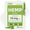 PreAid Cerotti all'olio di canapa da 70 mg ciascuno, confezione da 30 (totale 2100 mg), cerotti transdermici in tessuto, delicati sulla pelle sensibile