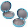 Jecdfs Set di 2 Porta Apparecchio Denti in Blu - Scatole di Immagazzinaggio per Dentiera e Dispositivi Ortodontici - Design con Serratura Magnetica, Sicurezza e Praticità