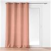 Douceur d'Intérieur, Tenda con occhielli (140 x 280 cm) Soline Blush, poliestere tinta unita