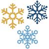 MISS KUTY Fustella fine ZAG Natale fiocchi di neve 3u.
