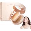 Bploar Air Cushion CC crema e polvere pressata 2 in 1, correttore cipria BB, fondotinta liquida, riduce al minimo i pori e le linee sottili, impermeabile e a lunga durata per tutti i tipi di pelle (avorio)