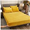 LPHFDCS Lenzuolo Invernale Lenzuolo con angoli elastico invernale in peluche matrimoniale, copriletto morbido e caldo in velluto, coprimaterasso, copriletto for letto singolo, matrimoniale, king size Termico