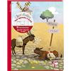 Clairefontaine 36796C Un Quaderno Agrafé Les Fables de La Fontaine - 17x22 cm - 32 pagine Quadretti grandi 3 mm ingranditi 12/12 - Papier Blanc 90 g - Motif casuale