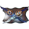 Coppia Pugnali di Moonshadow con supporto Solo Leveling
