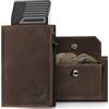 DODENSHA MagSnap Portafoglio da uomo Slim Wallet con scomparto per monete XL per 10+ monete, portafoglio da uomo per 10+ carte di credito, chiusura magnetica,protezione RFID