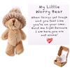 TOYMIS Mini Orsetto di Peluche, Mini Orsetto di Peluche Positivo Fatto Mano con Biglietto Incoraggiamento Giocattolo Supporto Motivazionale Adatto per Famiglia Amici Colleghi Regalo