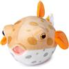 capybaraflying Peluche Pesce palla cambriano simulato,giocattolo Pesce palla di peluche che striscia nelle profondità marine,adatto per la decorazione della camera da letto (giallo/9in)