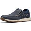 Clarks Mocassini Sailview Step Uomo, Nabuk Blu Navy, 43 EU