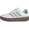 adidas COURTBLOCK Shoes, Scarpe Donna, off White/Alumina/Gold Met, 42 EU