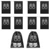 GC GLOBALCOMMERCE Set da 10 Sacche Porta Scarpe da Viaggio 32x43cm | Borse Antipolvere Traspiranti con Finestra Trasparente