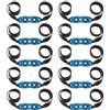 Abowllon Elastici di ricambio per fionde di pietra in gomma piatta, colore nero, extra forti e durevoli, compatibili con molti gemelli, nastro in lattice di alta qualità con grande sacchetto (10 pezzi