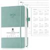 Gloryit Agenda 2026 Settimanale A5,Gloryit Weekly Planner 2026,Agenda 2026 Settimanale Verticale Morbida,Copertina Morbida,Agenda Moleskine 2026