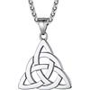 Richsteel Collana con Nodo Celtico da Uomo Stile Nordico Rune Vichinghe Collana Amuleto Gioielli Fortunati in Acciao Inox 18K Oro Placcato Impermeabile Catena di Corda