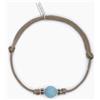 Mabina Gioielli - Bracciale Uomo - Bracciale con cordino sabbia e pietra turchese - 533722