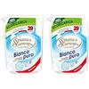 Spuma di Sciampagna Ecoricarica Detersivo Lavatrice Bianco Puro 29 lavaggi - 1305 ml (Confezione da 2)