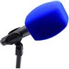 Saidbuds Copertura in schiuma per microfono a mano Parabrezza in schiuma di grandi dimensioni Parabrezza in spugna per microfoni per interviste TV (Blu)