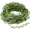 CREAWONDER Ghirlanda di edera artificiale con foglie di eucalipto artificiali per matrimoni, feste, giardino, decorazione da parete, ghirlanda di edera artificiale, 90 m