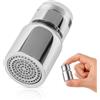 ECENCE Aeratore Rubinetto Cucina Può Girevole a 360° in cromo, Rompigetto Rubinetto Cucina, Adatto Rubinetti Lavandino M24 Aeratore per Cucina e Bagno
