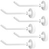 XIHIRCD 6pz Ganci Magnetici, 0,77kg 7cm di Lunghezza Ganci Magnetici Resistenti Ganci Magnetici Crociera Ganci da Parete Grucce Magnetiche per Nave da Crociera Garage Cucina Frigorifero (Bianco)
