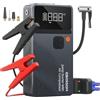 EBOSSOM Booster Avviamento Auto,Avviatore per veicolo con Compressore Aria Portatile,8000mAh Avviatore Batteria Macchina,Jump Starter con LED Torcia,Ricarica USB-C,7in1 Kit di Viaggio e Attrezzi di Emergenza
