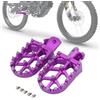 BIUGERCN Pedane per Moto più Larghe CNC per Surron Sur Ron LBX Talaria Sting MX3 TL3000 R MX4 TL4000 Talaria X3 XXX TL2500 E-Ride PRO SS/S Electric Dirt Bike Viola