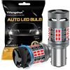 NHHEO P21/5W 1157 BAY15D Lampadina LED Rosso CANBUS Senza Errori 4000LM Resistenza Anti Iper Flash Super Luminoso con Ventola 2057 2357 7528 per Luci dei Freni Segnali di Direzione(2PCS)