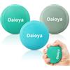 Oaioya 3 Palline Antistress Mano di 3 Resisitenze,Pallina in Gel da Presa Mano,Palle Allenamento di Presa e Riabilitazione Mano,Palline da Spremere per Esercizi Mano Dita Avambraccio