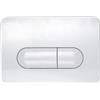 MEPA Piastra di comando per WC MEPA Space 2-M (bianco, 215 x 145 x 15 mm, in plastica, azionamento anteriore o superiore, tecnica a 2 quantità pneumatica per cassette Sanicontrol UP B21) 420851