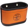 Klein Tools 5144BHB 15-pocket number 6 canvas OVAL Aerial Bucket con arancione PVC Wrap senza ganci
