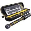 LEXIVON Chiave dinamometrica per bicicletta, attacco da 1/4, Newton Meter | ingranaggio a 72 denti, tipo a scatto bidirezionale, 2-26 Nm (17,7-231-lb) | Portatile per bici da strada e mountain bike