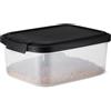 Amazon Basics, Contenitore per Cibo per Animali Domestici da, 4.5 kg,Trasparente e Nero