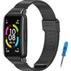 SenMore Cinturino In Acciaio Inossidabile Per Huawei Band 6 / Honor Band 6 – Bracciale Metallo Con Strumento Di Regolazione, Ricambio Elegante