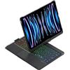 Kaidisen Tastiera girevole 360° per iPad Pro 11 (M4, 2024) con touchpad, retroilluminazione a 7 colori, pieghevole