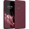 kwmobile Cover per OnePlus Nord 2 5G Custodia - Back Case per Smartphone in Silicone TPU - Protezione Gommata - rosso fulvo
