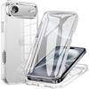 BAFUGU Cover Compatibile con iPhone 17 AIR 360 Gradi Protezione Progettata Protezione per lo schermo integrata Ultra Sottile in Silicone TPU Anteriore e PC Premium Resistente Cover-Trasparente