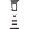 Smartex® Set Tasti Neri Laterali + Slot per SIM compatibili con iPhone 11