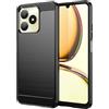 Generico Compatibile con REALME C53 RMX3760 RMX3762 / C51 RMX3830 / Note 50 RMX3834 /NARZO N53 RMX3761 Custodia COVER case GEL SILICONE flessibile matte MORBIDA (Carbon nero)